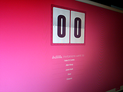 No Dribbble Invites left counter dribbble giveaway invites no