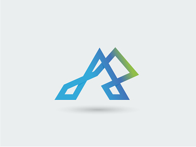 ARabstract abstract logo art branding flat gradient icon illustration initials logo logo minimal vector