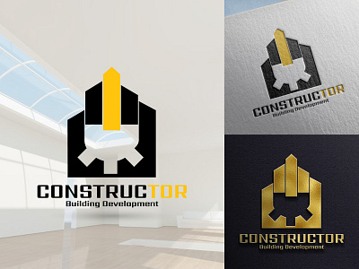 Constructor architecture branding building construction design home logo icon logo real estate realestate