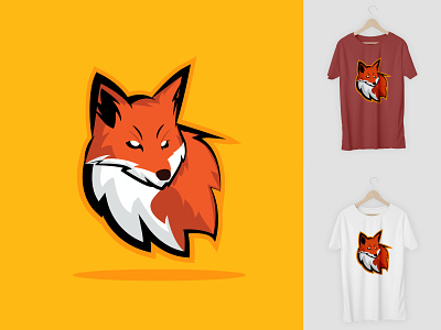 Fox Kurama animal branding clothes esports logo fox icon illustration logotype mascot character shirt design shirt mockup tshirt design
