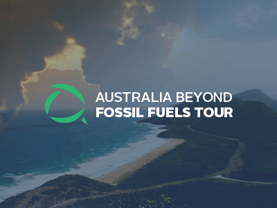 Aus Beyond Fossil Fuels Tour Logo