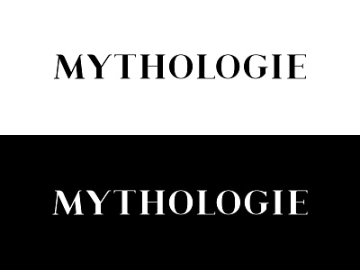 Mythologie branding custom elegant hand cream logo modern mythology sophisticated typography