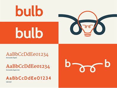 Bulb Brand Board Section board brand bulb friendly icon innovative logo modern typography