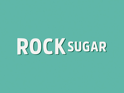 Rocksugar Logo asian branding custom design logo modern restaurant typography