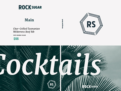 Rocksugar Brandboard asian brand brand board design icon layout logo restaurant typography