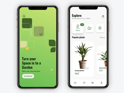 Plant shop app design app appdesign design ecommerce interface design ui ui design uiux ux