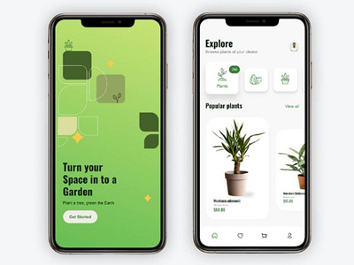 Plant shop app design