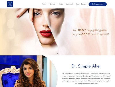 Skin Care and Treatment Website by Kazi Solutions beauty website design elementor elementor theme builder homepage landing page landing page design skin care web development website design wordpress wordpress website design