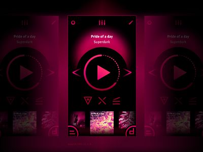 For the challenge "Daily UI". N 009 "Music player"