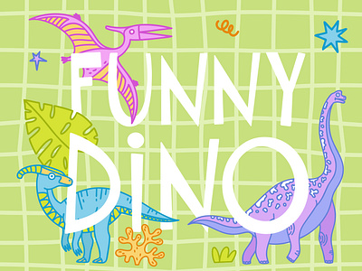 Funny Dino Coloring Book