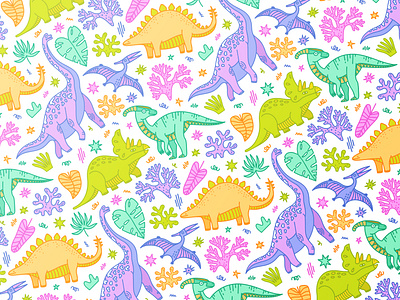 Dino Seamless Pattern