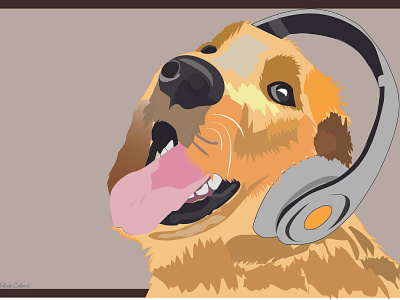 Dog Illustration adobe illustrator creative art