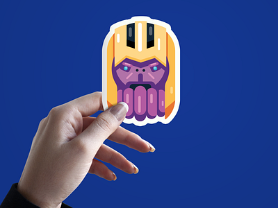Thanos Flat Sticker