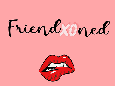 Valentine is today FRIENDS. minimal typography logo