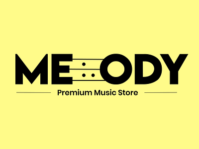 Music Store Logo Concept design logo minimal music premium store vector