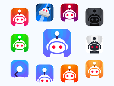 Some Apollo Icons apollo app colorful icons ios ipad iphone multiple rainbow reddit set