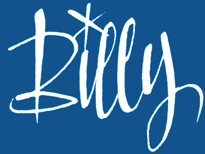 Billy calligraphy lettering pointed nib