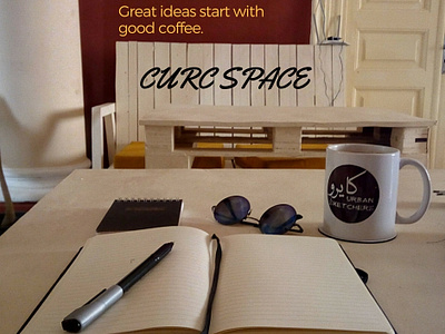 Great Ideas Start With Good Coffee graphic design marketing photography