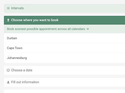 Book soonest possible appointment with EasyPractice ui ux