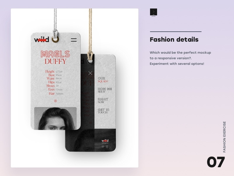 Fashion details choose responsive layout responsive branding design app