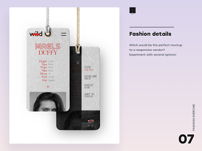 Fashion details app branding choose design responsive responsive layout