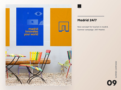 Madrid 24/7 247 branding design design a day fresh colors madrid open website