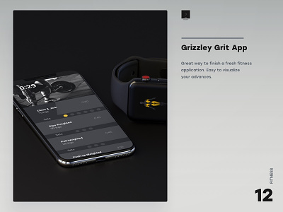 Grizzley Grit App app branding design digital fitness app forms healthy lifestyle ui ui desgin ux design