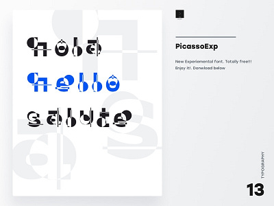 Picasso Experimental Font