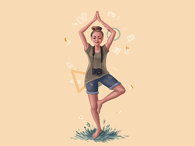 Portrait for yoga girl
