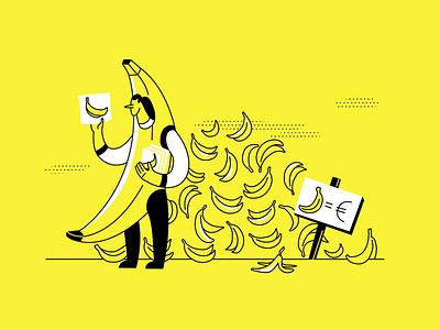 Brand marketing definition and how to manage a brand successful 2d art article design banana book art brand branding brandmarketing comics design drawing flat gift card illustration ui vector yellow