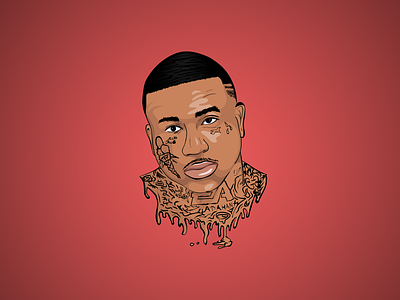 Gucci Mane cartoon portrait
