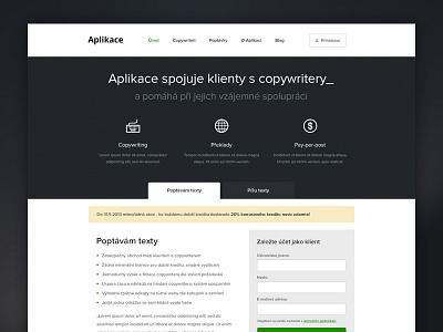 Copywriting web app