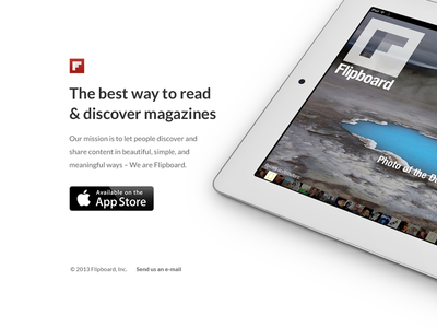 Bright - iPad app product page PSD freebie