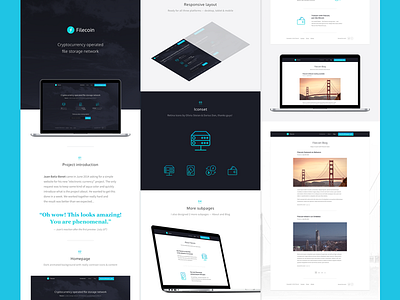 Filecoin on Behance animations behance case study dark electronic currency filecoin nesetril stroke icons