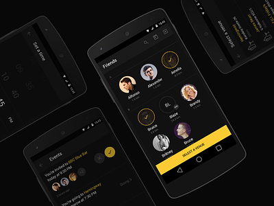 Cheers for Android android android l dark friends grid invite friends material design strv strvcom
