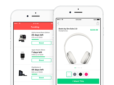 Ecommerce App - Product Detail & Funding
