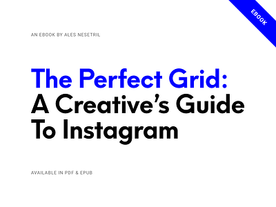The Perfect Grid: A Creative's Guide To Instagram [eBook] ales nesetril book creative guide ebook how to guide instagram instagram ebook pdf ebook self promotion the perfect grid