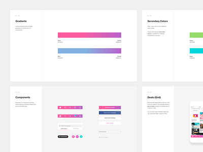 Design Style Exploration [iOS App] design proposal gradient nav bar gradients ios components ios design style pink purple slides strv strvcom ui design