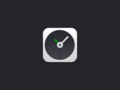 Clock iOS icon clock dark icon ios