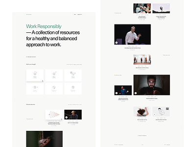 Work Responsibly - Full Size ales nesetril anxiety collection health landing page mindfulness minimal website productivty resources stress wellbeing wellness work ethics work responsibly worklife workspace