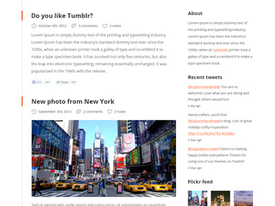 Clean Tumblr blog update blog clean line new york orange photo simple tumblr white