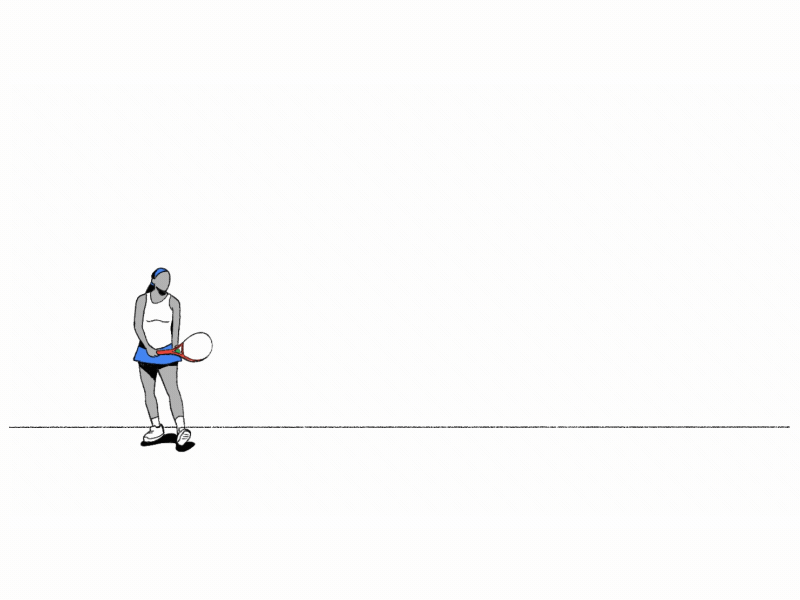 Serena Williams animated 2d 2danimation animation framebyframe illustrations serena williams tennis