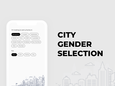 City, Gender Selection black and white city gender nestaway portfolio rental home selection shanbaiju