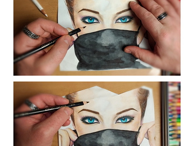 Drawing in Progress — Eyelashes art beautiful face fashion girl illustration makeup minimalism minimalist