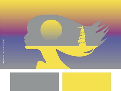 Experimenting with the colors of the year Pantone 2021 2021 background collection color color of the color of the year colors exposure grey illustration institute palette silhouette sun swatches textile trend trendy year yellow