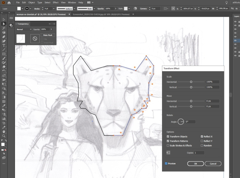 How to quickly draw symmetrical shapes in Adobe illustrator by Andrew
