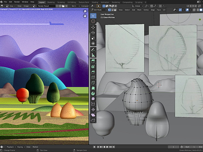 Modeling Airbrush Stipple Effect With Procedural Textures