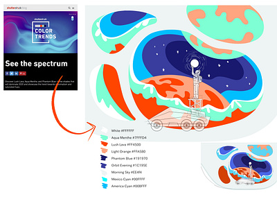 Work in Progress: Shutterstock Color Trends 2020 in Web Design