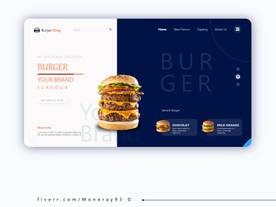 Burger King Website Landing Page UI Design