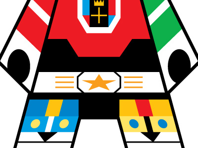 guess who? anime cartoon illustrator papercraft toy vector voltron